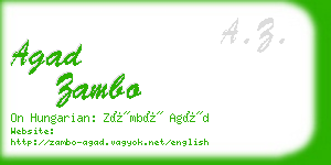 agad zambo business card